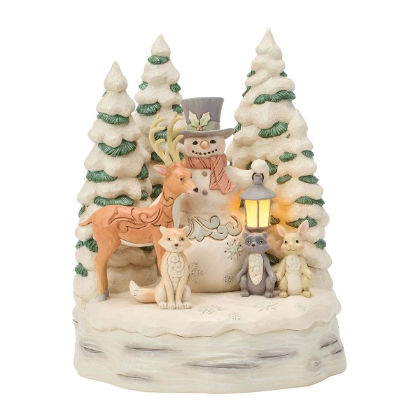 Bonhomme de neige blanc avec forêt - Heartwood Creek