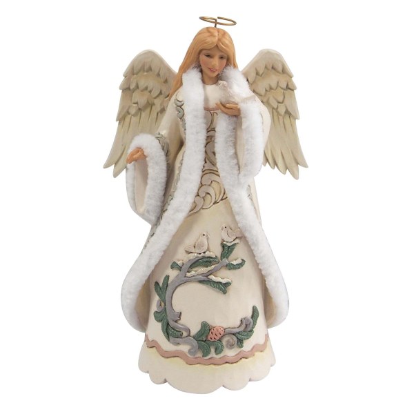 Angel de Whitewoodland avec une colombe - Heartwood Creek