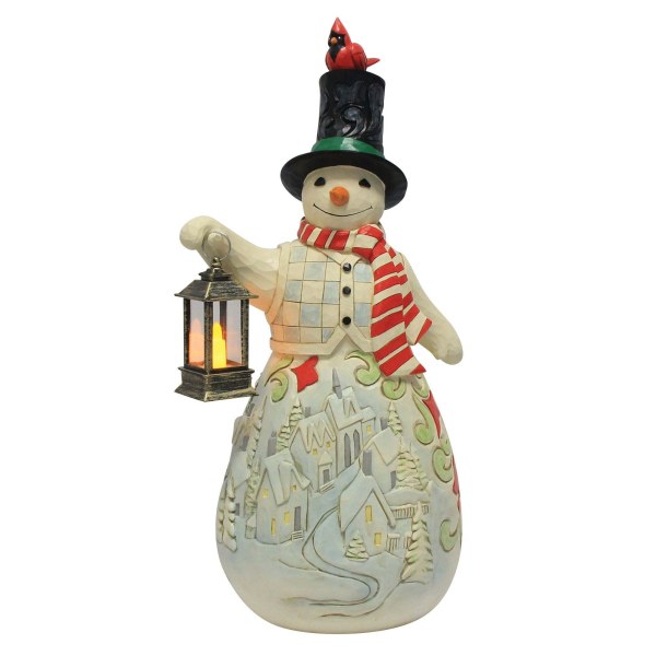 Statue de bonhomme de neige avec LED - Heartwood Creek