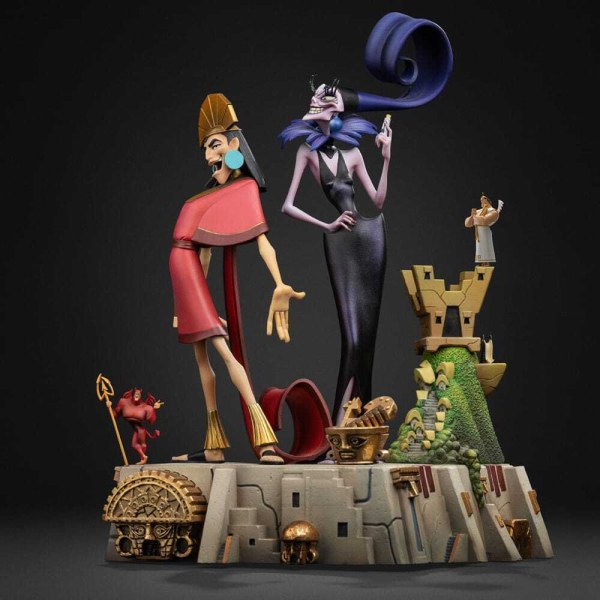 Art Scale Deluxe Kuzko et Yzma 28 cm - Iron Studios Kuzco