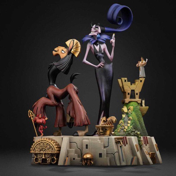 Art Scale Deluxe Kuzko et Yzma 28 cm - Iron Studios Kuzco