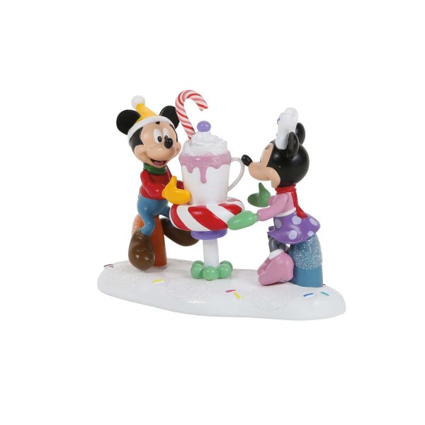 MICKEY ET MINNIE PARTAGENT UN CHOCOLAT - DISNEY VILLAGE