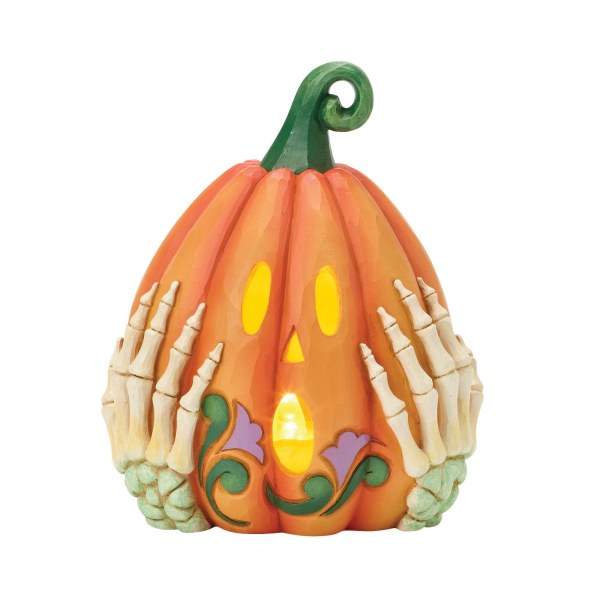 JACK O'LANTERN AVEC MAINS DE SQUELETTE LED - HEARTWOOD CREEK