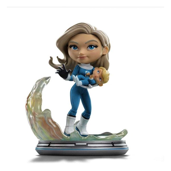 Figurine Mini Co. La Femme Invisible et Franklin 15 cm - Iron Studios Les 4 Fantastiques