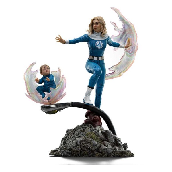Fantastic Four statuette 1/10 Art Scale La femme invisible et Franklin 28 cm