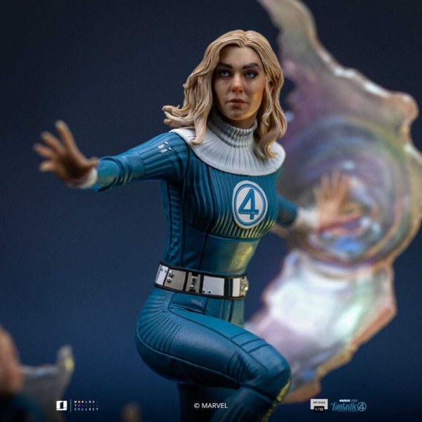 Fantastic Four statuette 1/10 Art Scale La femme invisible et Franklin 28 cm