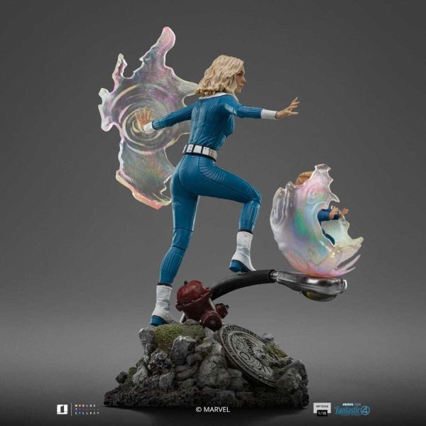 Fantastic Four statuette 1/10 Art Scale La femme invisible et Franklin 28 cm