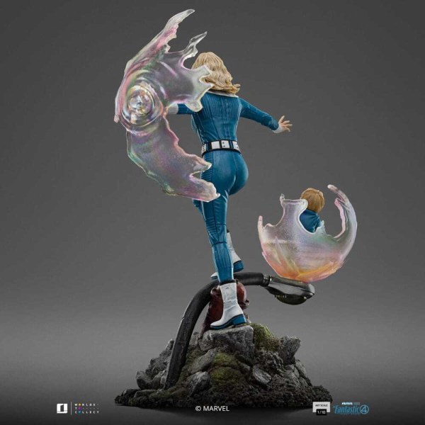 Fantastic Four statuette 1/10 Art Scale La femme invisible et Franklin 28 cm