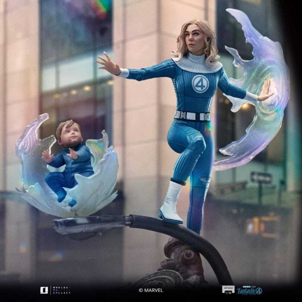 Fantastic Four statuette 1/10 Art Scale La femme invisible et Franklin 28 cm