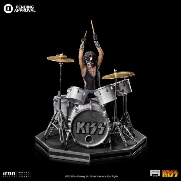 Kiss statuette Art Scale 1/10 Peter Criss Edtition Limitée 22 cm