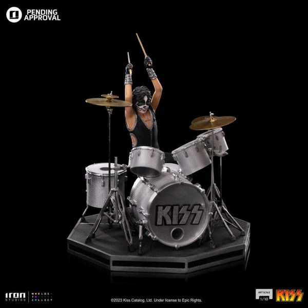 Kiss statuette Art Scale 1/10 Peter Criss Edtition Limitée 22 cm