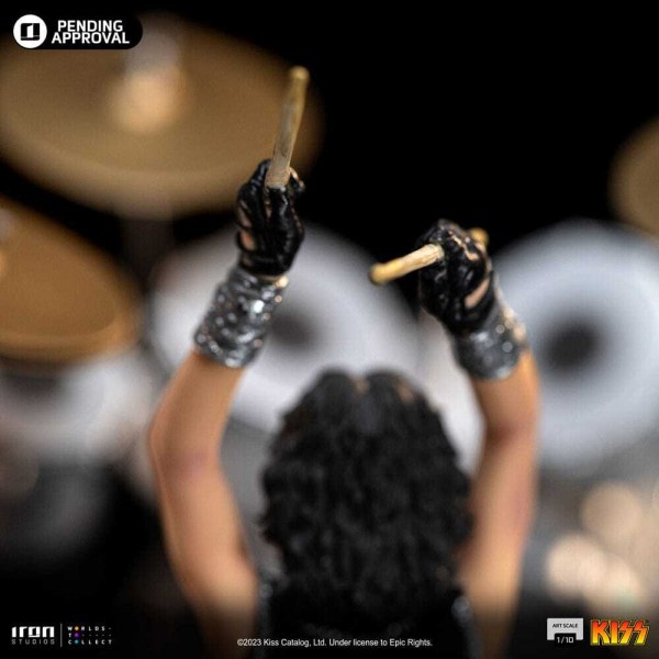 Kiss statuette Art Scale 1/10 Peter Criss Edtition Limitée 22 cm