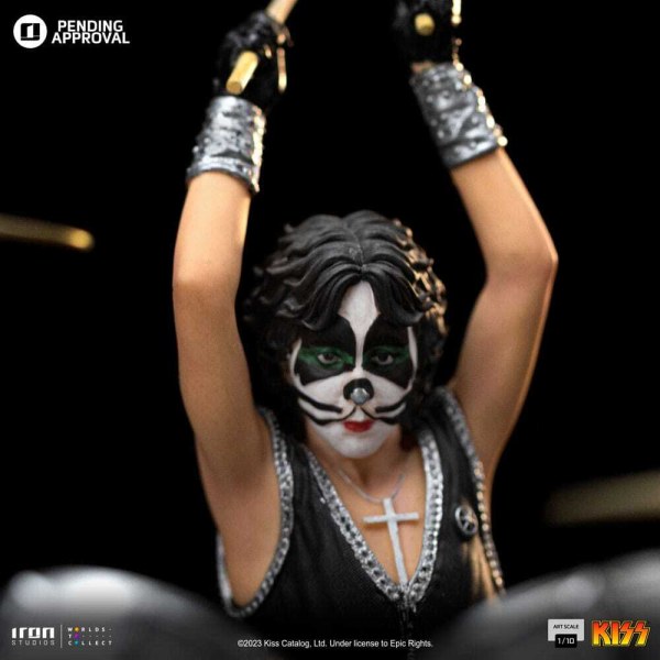 Kiss statuette Art Scale 1/10 Peter Criss Edtition Limitée 22 cm