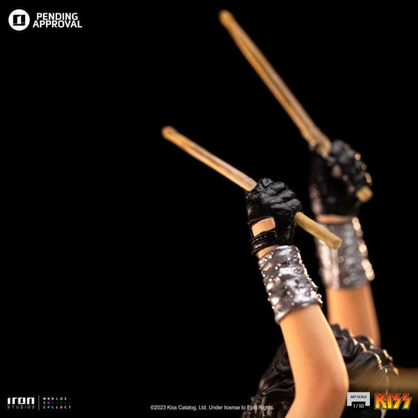 Kiss statuette Art Scale 1/10 Peter Criss Edtition Limitée 22 cm