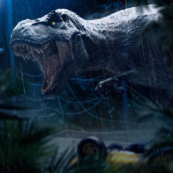 Jurassic Park Icons statuette T-Rex Attack 15 cm