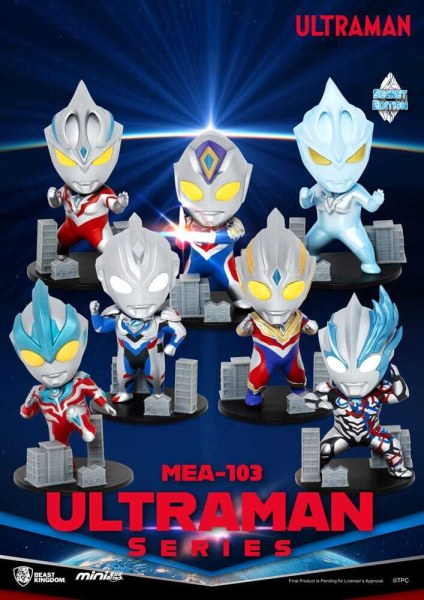 Assortiment de figurines Ultraman Mini Egg Attack Blind Box Ultraman Série 1 9 cm (6)