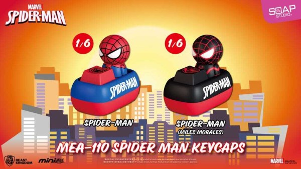 Assortiment de figurines Spider-Man Mini Egg Attack Blind Box Keycaps 5 cm (6)