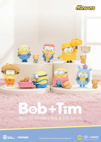 Figurines Minions assorties Mini Egg Attack Blind Box Minions série Bob & Tim 9 cm (6)