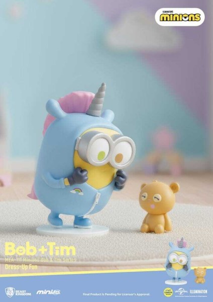 Figurines Minions assorties Mini Egg Attack Blind Box Minions série Bob & Tim 9 cm (6)