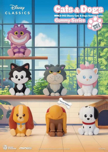 Figurine Disney Chats et Chiens en boîte surprise - Mini Egg Attack Gummy Series 3 cm