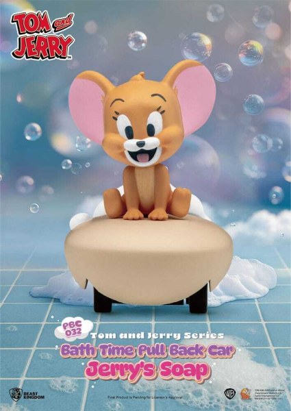 Coffret de 6 voitures à friction Tom & Jerry à rétrofriction - Boîte surprise pour le bain