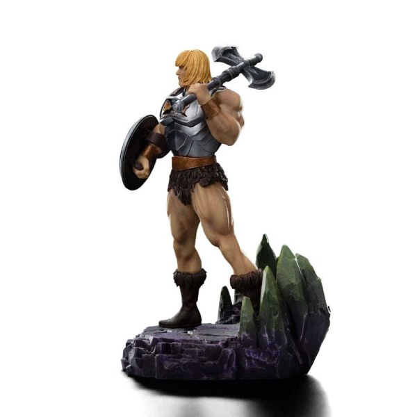 Statuette Maîtres de l'Univers à Art Scale 1/10, He-Man en armure de combat, 23 cm
