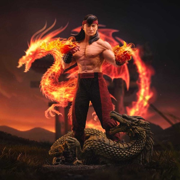 Statuette Mortal Kombat à Art Scale 1/10, Liu Kang, 23 cm