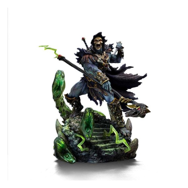 Statuette Maîtres de l’Univers 1/10 Art Scale Deluxe Skeletor Déchaîné 23 cm