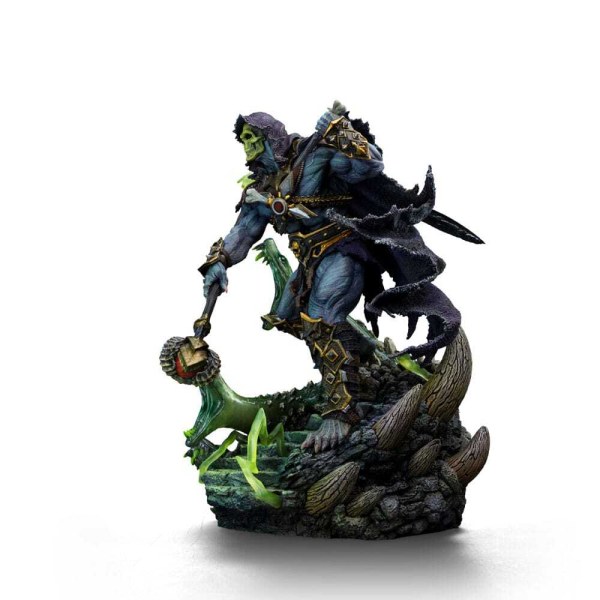 Statuette Maîtres de l’Univers 1/10 Art Scale Deluxe Skeletor Déchaîné 23 cm