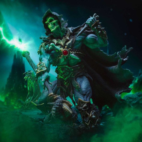 Statuette Maîtres de l’Univers 1/10 Art Scale Deluxe Skeletor Déchaîné 23 cm