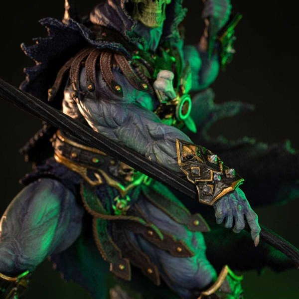 Statuette Maîtres de l’Univers 1/10 Art Scale Deluxe Skeletor Déchaîné 23 cm