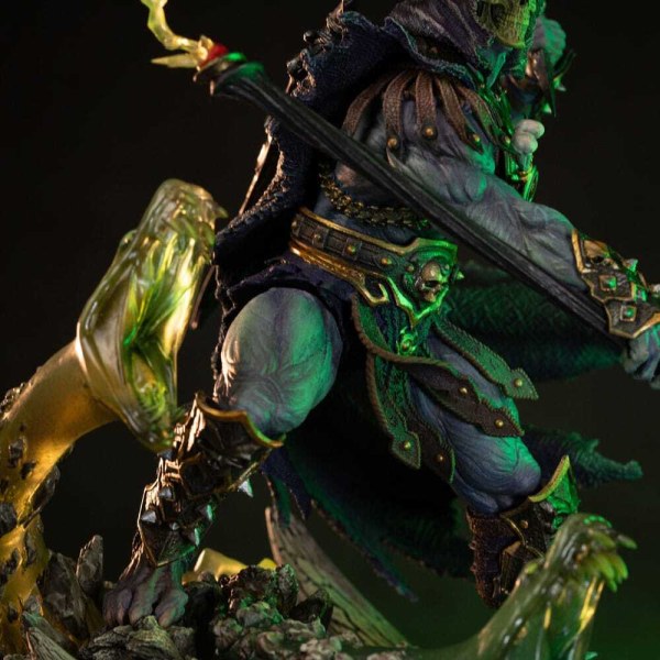 Statuette Maîtres de l’Univers 1/10 Art Scale Deluxe Skeletor Déchaîné 23 cm