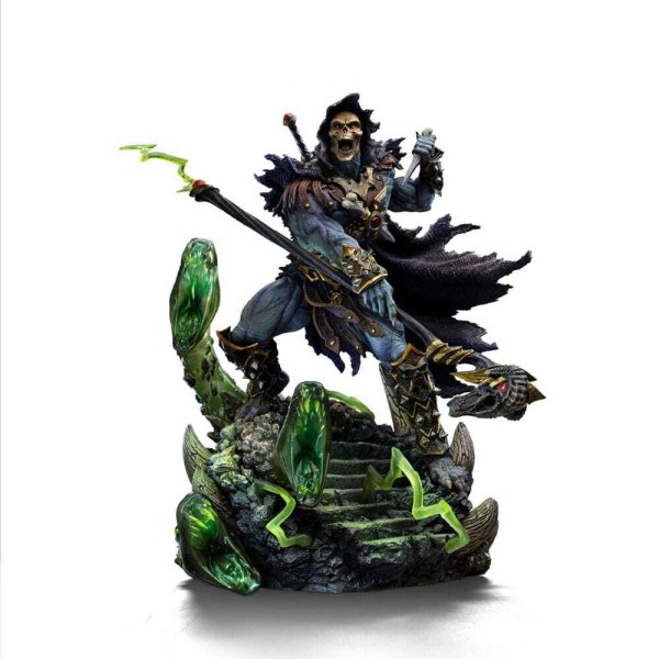 Statuette Maîtres de l’Univers 1/10 Art Scale Deluxe Skeletor Déchaîné 23 cm