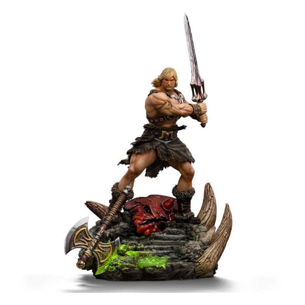 Statuette Maîtres de l’Univers 1/10 Art Scale Deluxe He-Man Déchaîné 34 cm