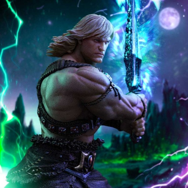 Statuette Maîtres de l’Univers 1/10 Art Scale Deluxe He-Man Déchaîné 34 cm
