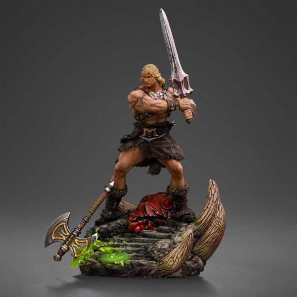 Statuette Maîtres de l’Univers 1/10 Art Scale Deluxe He-Man Déchaîné 34 cm