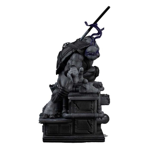 Statuette Tortues Ninja à Art Scale 1/10, Donatello, variante noir et blanc, 26 cm