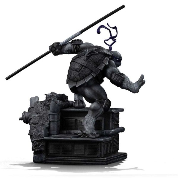 Statuette Tortues Ninja à Art Scale 1/10, Donatello, variante noir et blanc, 26 cm