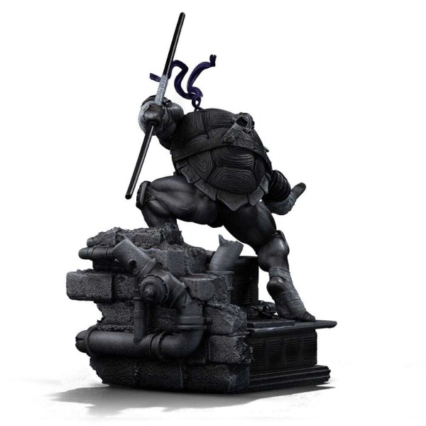 Statuette Tortues Ninja à Art Scale 1/10, Donatello, variante noir et blanc, 26 cm