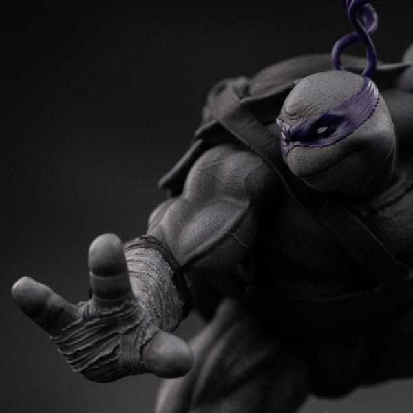 Statuette Tortues Ninja à Art Scale 1/10, Donatello, variante noir et blanc, 26 cm