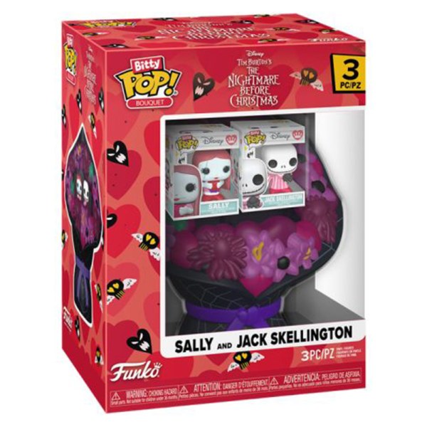 Bitty Pop Bouquet de Saint-Valentin Jack et Sally - Disney L'étrange Noël De Monsieur Jack