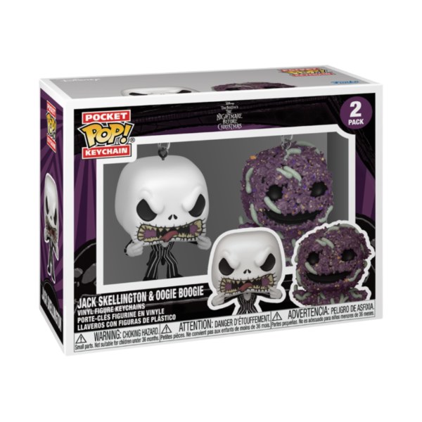 Pack de 2 porte-clés Pocket Pop Jack et Oogie Boogie - Disney L'étrange Noël De Monsieur Jack