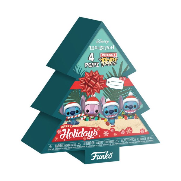 Coffret sapin de Noël de 4 Pocket Pop Stitch - Disney Lilo & Stitch