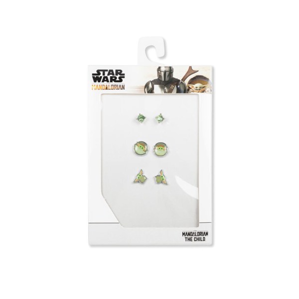 Ensemble de 3 paires de boucles d'oreilles Bébé Yoda Star Wars