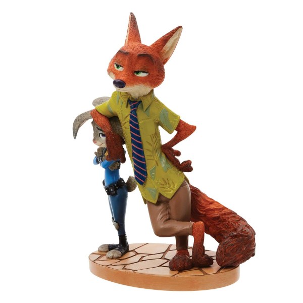Figurine Nick Wilde et Judy Hopps – Zootopie – Collection Disney Showcase