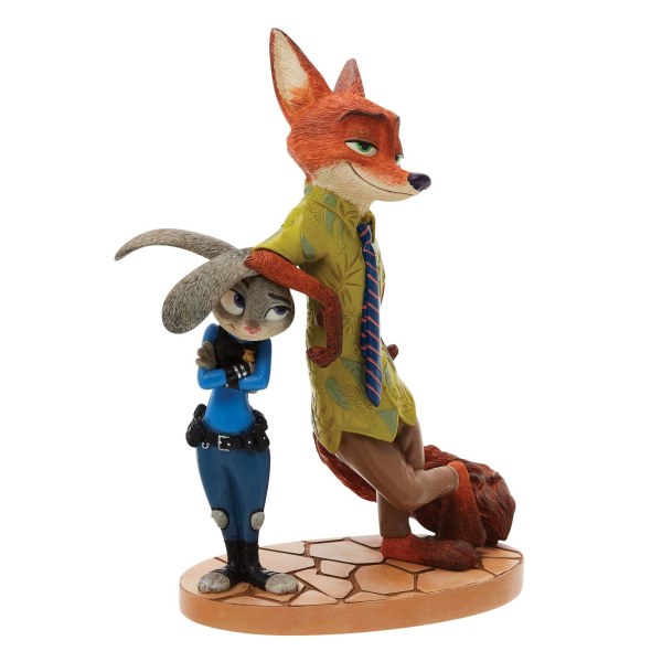 Figurine Nick Wilde et Judy Hopps – Zootopie – Collection Disney Showcase