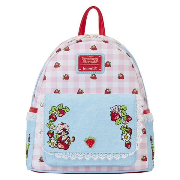 Mini sac à dos en denim Charlotte aux fraises - Loungefly