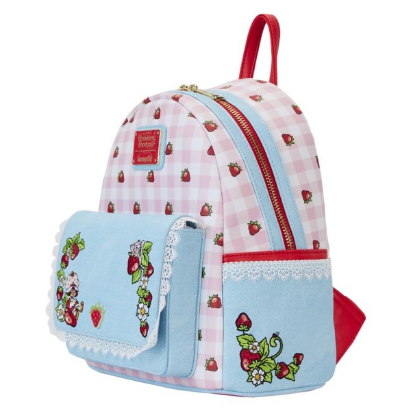 Mini sac à dos en denim Charlotte aux fraises - Loungefly