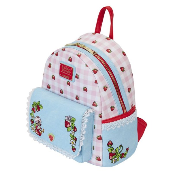 Mini sac à dos en denim Charlotte aux fraises - Loungefly