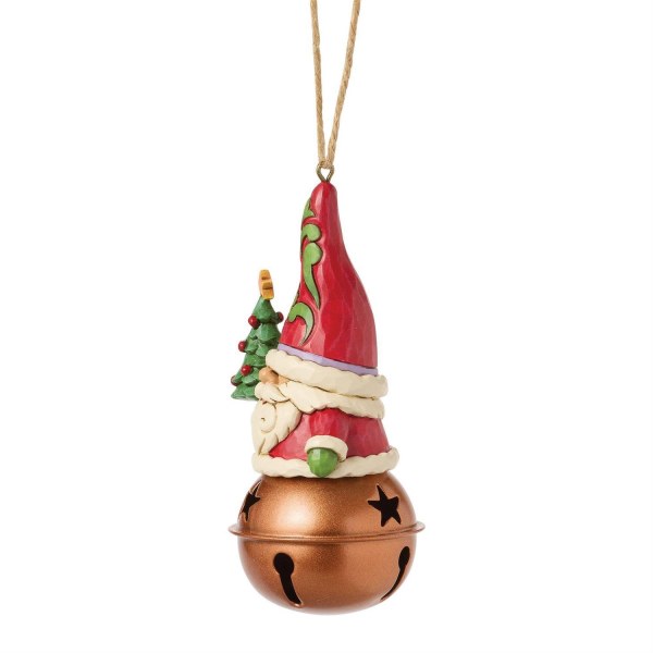 SUSPENSION GNOME DE NOËL SUR UNE CLOCHETTE - HEARTWOOD CREEK